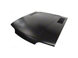 Hood with Vent Louvers; Unpainted (87-93 Mustang)
