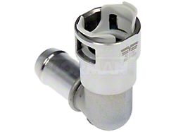 HVAC Metal Heater Hose Connector; 90-Degree; 3/4-Inch (01-10 Mustang GT)