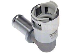 HVAC Metal Heater Hose Connector; 90-Degree; 5/8-Inch (01-10 Mustang GT)