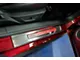 Illuminated Door Sill Plate Covers; Red (15-23 Mustang)