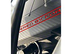 Intake Cover Letter Vinyl Inserts; Matte White (24-26 Mustang)
