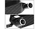Stepped Bar and Plate Core Front Mount Intercooler; Black (15-23 Mustang EcoBoost)