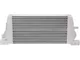 Stepped Bar and Plate Core Front Mount Intercooler; Silver (15-23 Mustang EcoBoost)