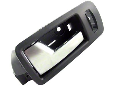 Interior Door Handle; Black and Aluminum; Driver Side (05-14 Mustang)