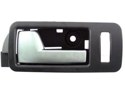 Interior Door Handle; Black and Aluminum; Driver Side (05-14 Mustang)