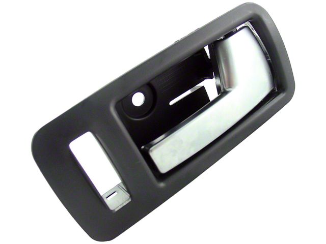 Interior Door Handle; Black and Aluminum; Passenger Side (05-14 Mustang)