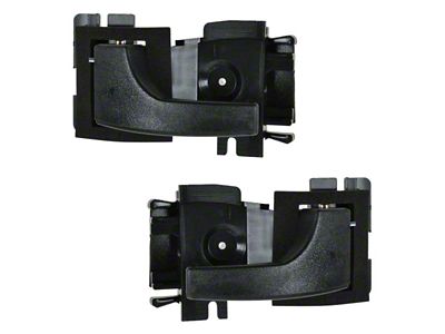 Interior Door Handles; Black (79-93 Mustang)