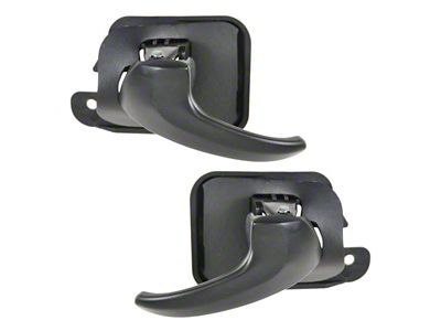 Interior Door Handles; Black (94-04 Mustang)