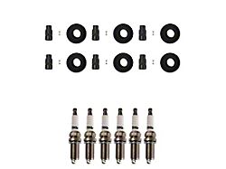 Iridium Spark Plugs with Coil Boots; 6-Piece (11-Early 16 Mustang V6)