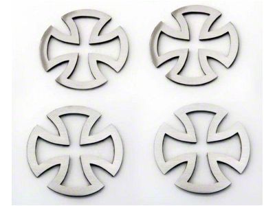 Iron Cross Emblems; Polished (Universal; Some Adaptation May Be Required)