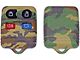 Keyless Entry Remote Case; Green Camouflage (99-14 Mustang)