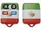 Keyless Entry Remote Case; Mexico Flag (99-14 Mustang)