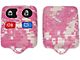 Keyless Entry Remote Case; Pink Digital Camouflage (99-14 Mustang)
