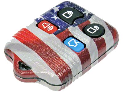 Keyless Entry Remote Case; US Flag (99-14 Mustang)