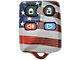Keyless Entry Remote Case; US Flag (99-14 Mustang)