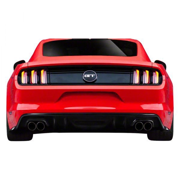 Mustang KT Style Rear Diffuser; Carbon Fiber (15-17 Mustang GT Premium ...