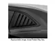 Large ABS Quarter Window Louvers; Pre-Painted (15-23 Mustang Fastback)