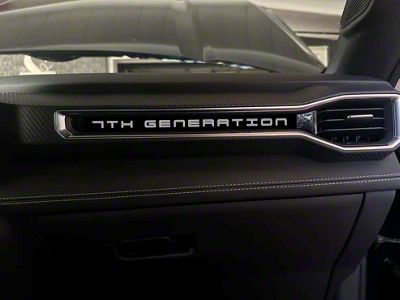 Large Aluminum Dash Plate; 7th Generation (2024 Mustang)