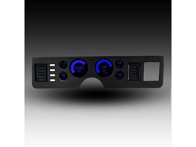 LED Digital Gauge Panel; Blue (76-86 Mustang)