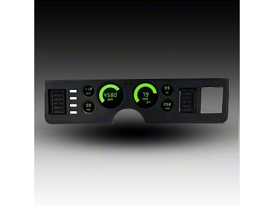 LED Digital Gauge Panel; Green (76-86 Mustang)