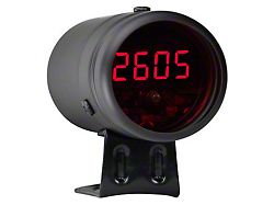 LED Digital Tachometer and Shift Light; Black and Red (Universal; Some Adaptation May Be Required)