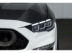 LED DRL Sequential Projector Headlights; Black Housing; Clear Lens (18-23 Mustang GT, EcoBoost)
