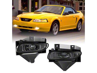 LED Fog Lights; Black Housing (99-04 Mustang GT)