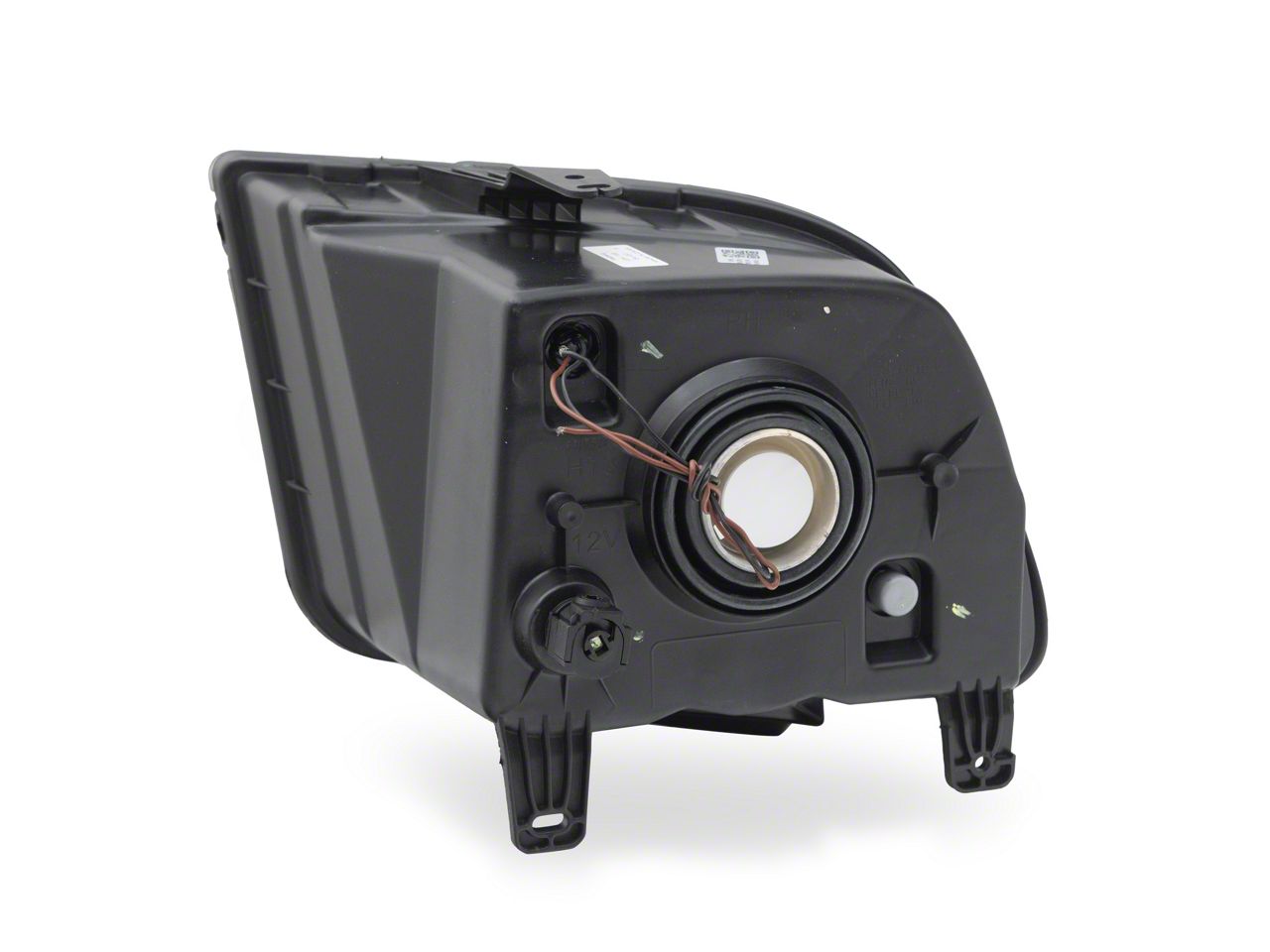 Mustang LED Halo Factory Style Headlights; Matte Black