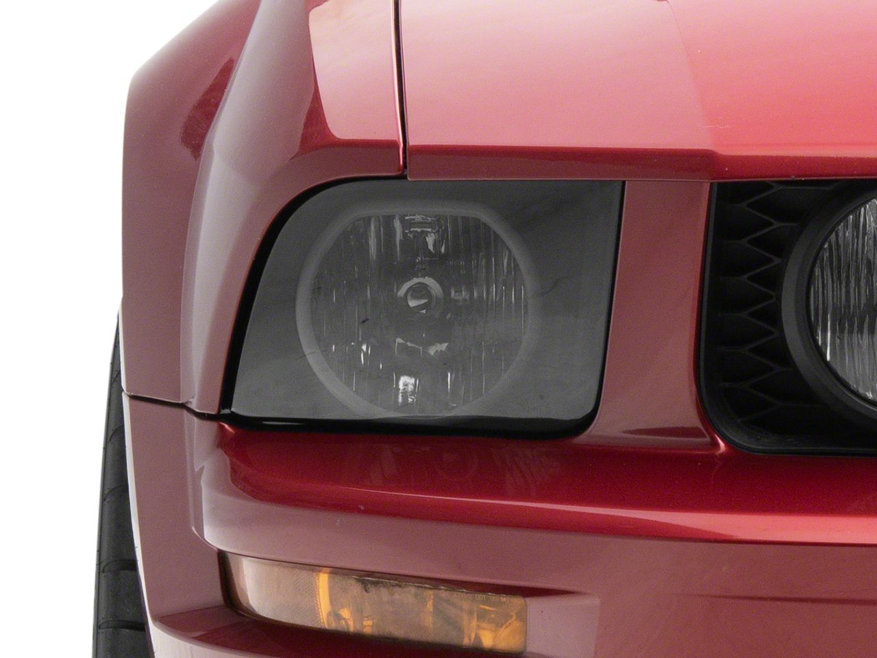 Mustang LED Halo Factory Style Headlights; Matte Black
