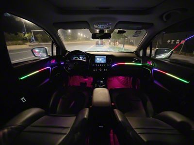 LED Interior Ambient 10-Piece RGBW Multicolor Ultra-Flow Series ColorSmart 2-Door Vehicle Complete Kit (Universal; Some Adaptation May Be Required)