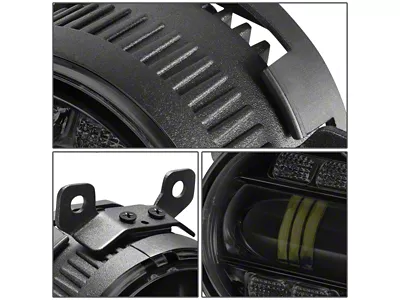 LED Projector Fog Lights; Smoked (05-09 Mustang V6 w/ Pony Package; 15-17 Mustang GT, EcoBoost)