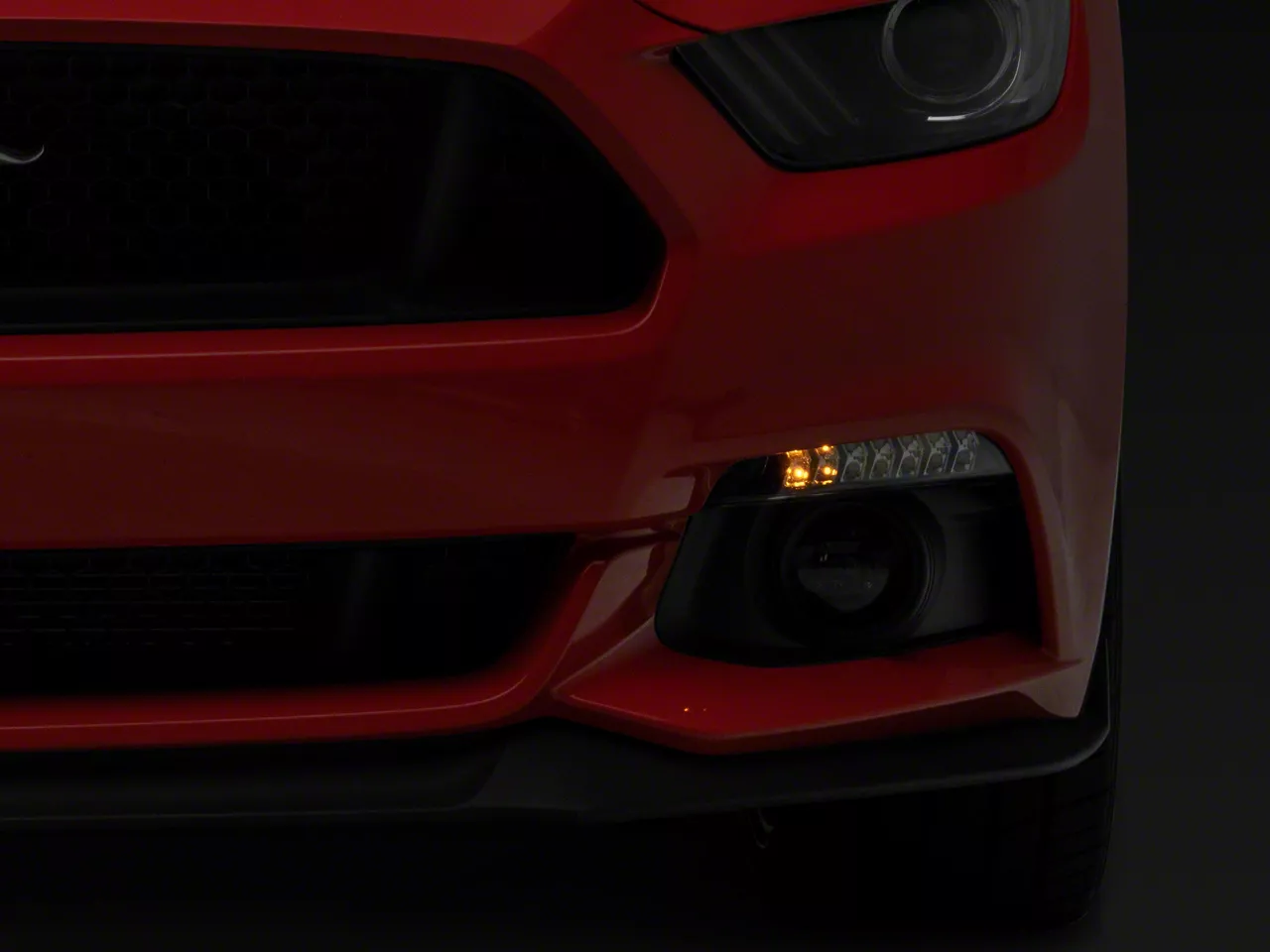 Mustang LED Sequential Switchback Turn Signals; Gloss Black (1517