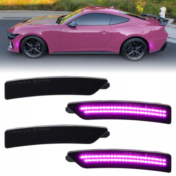 mustang-led-side-markers-pink-