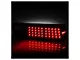 LED Tail Lights; Black Housing; Clear Lens (87-93 Mustang)