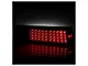 LED Tail Lights; Black Housing; Red Smoked Lens (87-93 Mustang)