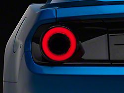 LED Tail Lights; Gloss Black Housing; Smoked Lens (15-23 Mustang)