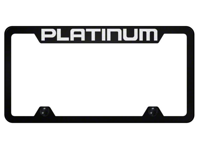Platinum Laser Etched License Plate Frame (Universal; Some Adaptation May Be Required)