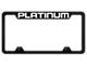 Platinum Laser Etched License Plate Frame (Universal; Some Adaptation May Be Required)