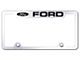 Ford Laser Etched License Plate Frame; Mirrored (Universal; Some Adaptation May Be Required)