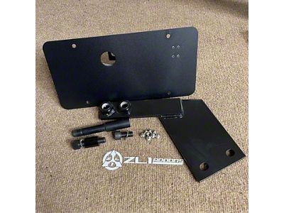 License Plate Holder with Shaft and Receiver (15-17 Mustang GT w/o Performance Pack, EcoBoost w/o Performance Pack, V6)