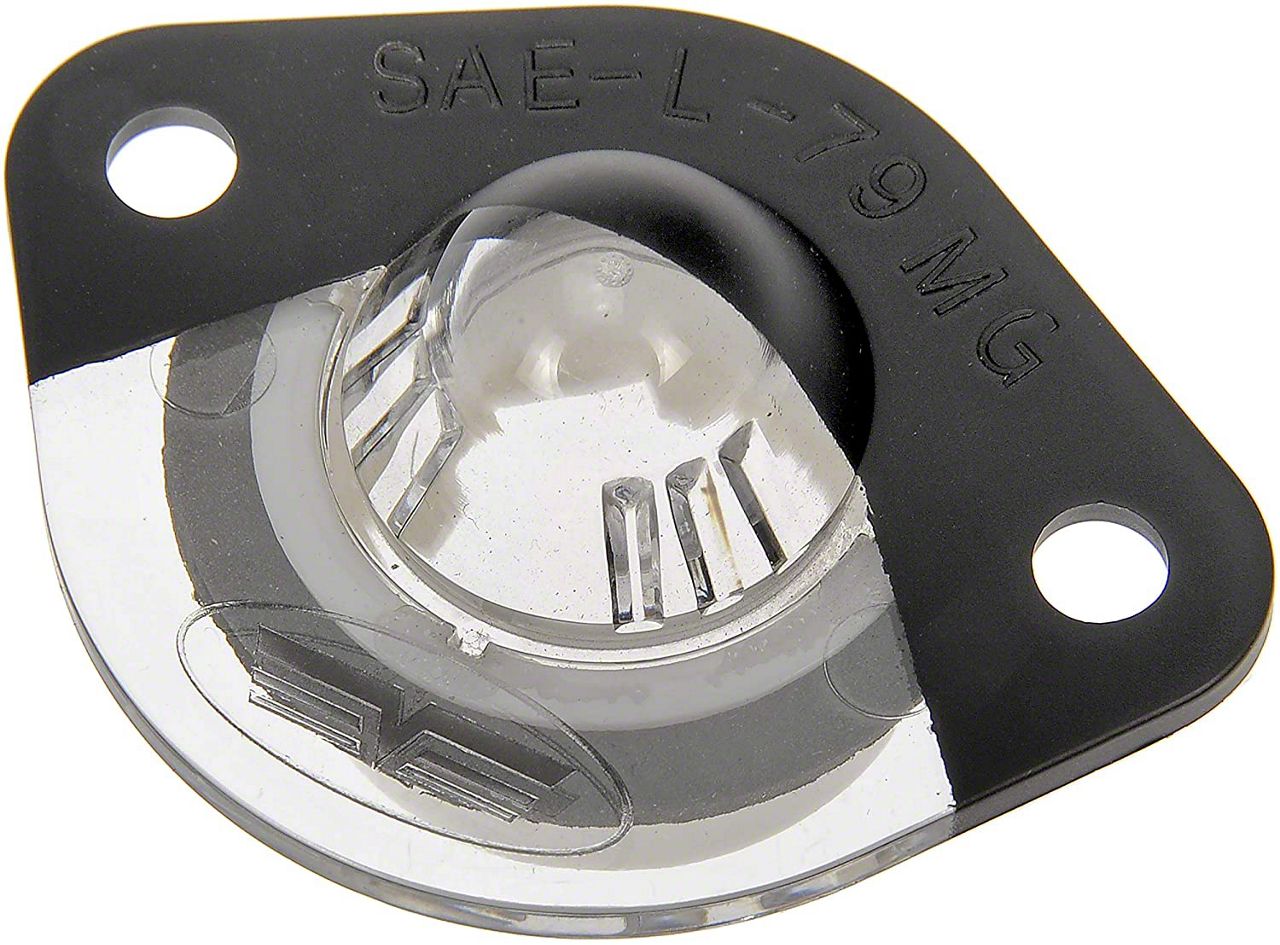 Mustang License Plate Light Lens; Left (94-98 Mustang) - Free Shipping