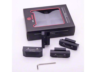 Lift Pads; Black (05-23 Mustang)