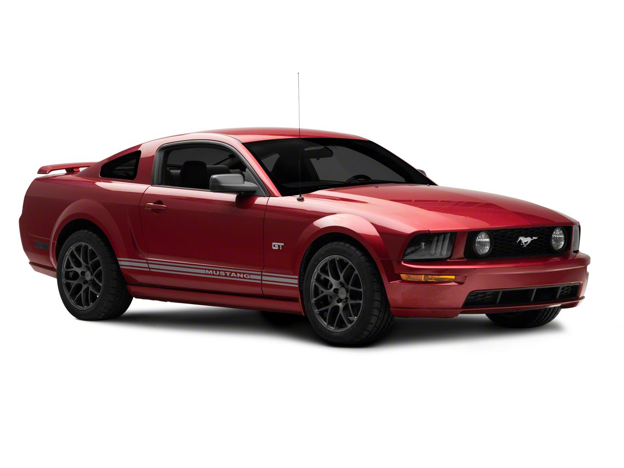 Carpartsinnovate Glossy Black Projector Headlights W/ LED Bar For 2005-2009 Ford Mustang