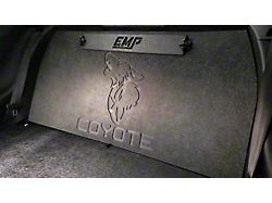 Lightweight Racer Rear Seat Delete Kit with Coyote Engraving and Carpet Facing Trunk Only (24-26 Mustang Fastback)