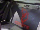 Lightweight Racer Rear Seat Delete Kit with Coyote Engraving; Gloss Red (15-23 Mustang Fastback)