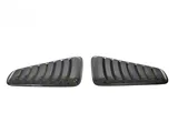 Louvered Quarter Window Covers; Smoked (05-14 Mustang Coupe)