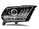 AlphaRex LUXX-Series LED Projector Headlights; Black Housing; Clear Lens (10-12 Mustang w/ Factory Halogen Headlights)