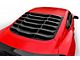 LV Style Rear and Quarter Window Louvers; Matte Black (15-23 Mustang Fastback)