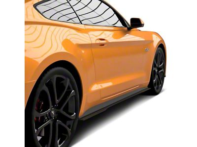 LV Style Side Skirt Splitters; Urban Camo Vinyl (18-23 Mustang GT, EcoBoost)