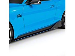 LV4 Side Splitters; Satin Black Vinyl (21-23 Mustang Mach 1)